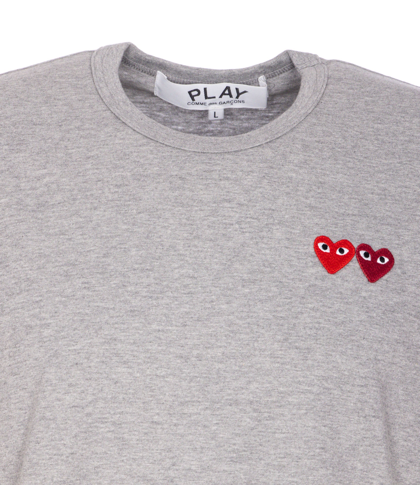 COMME DES GARCONS PLAY T-shirts and Polos Grey Cotton