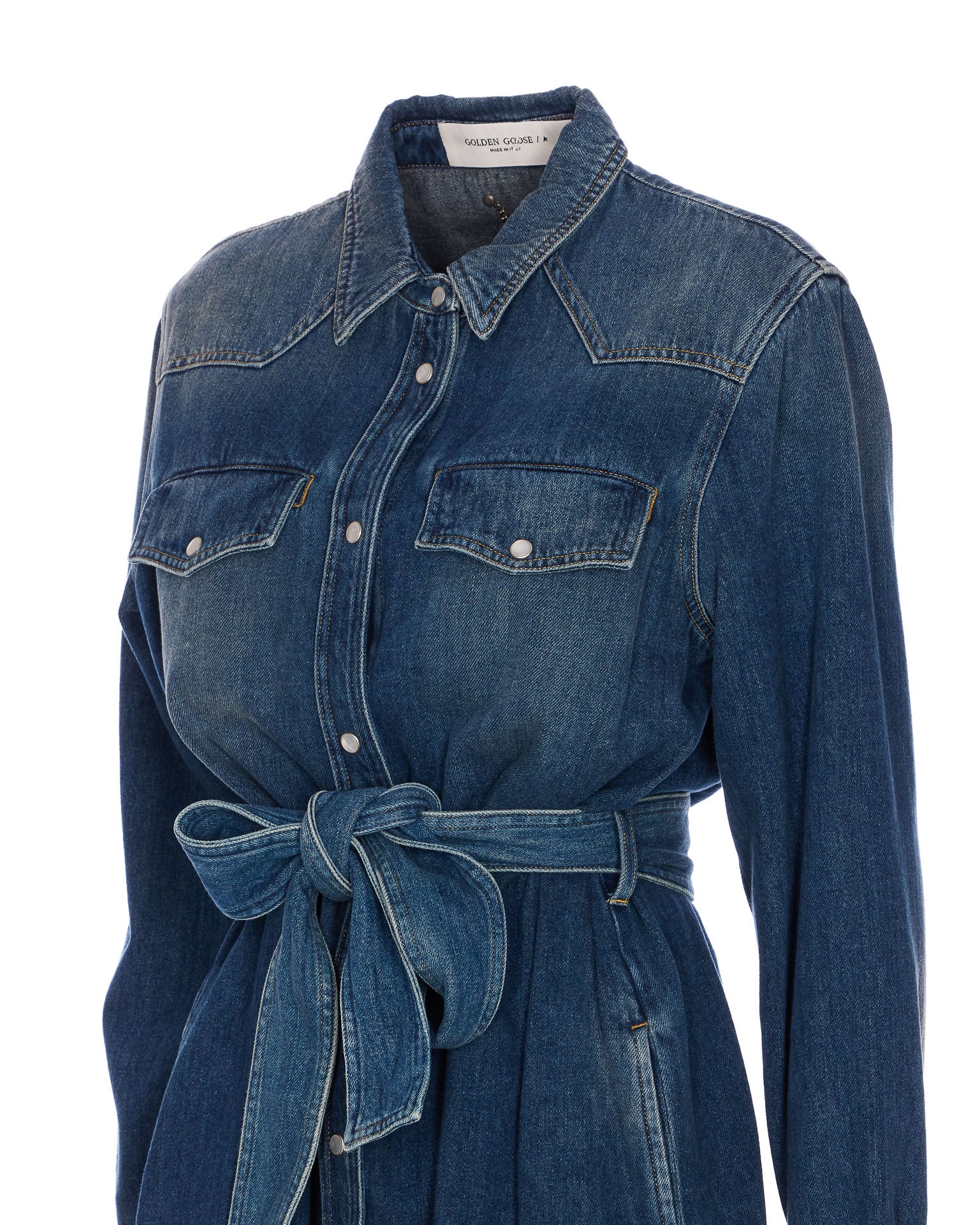 Golden Goose Dresses Blue Cotton