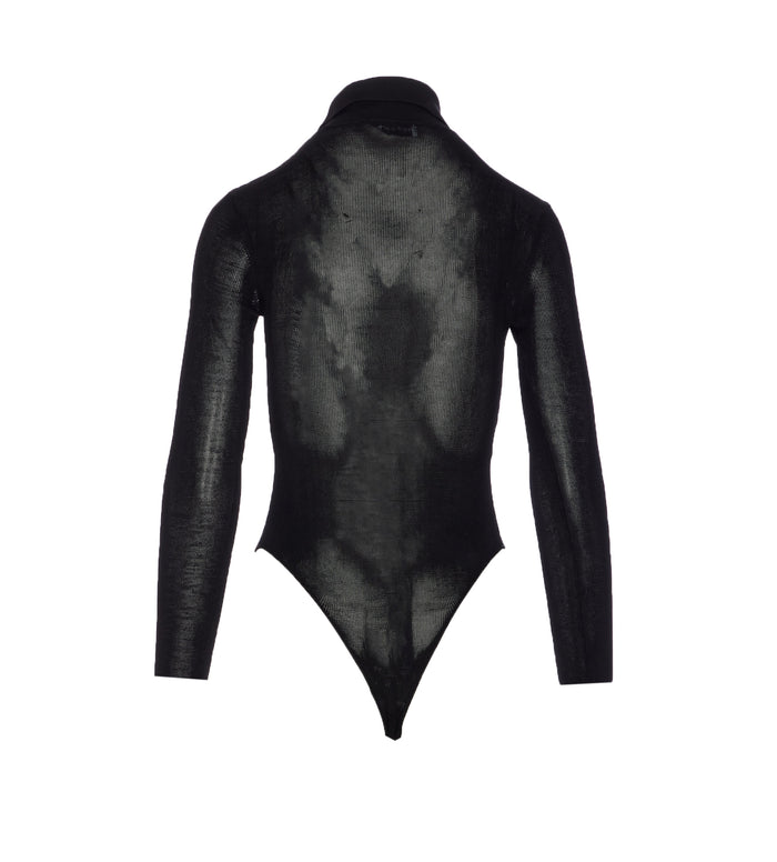 Self Portrait Top Black Viscose