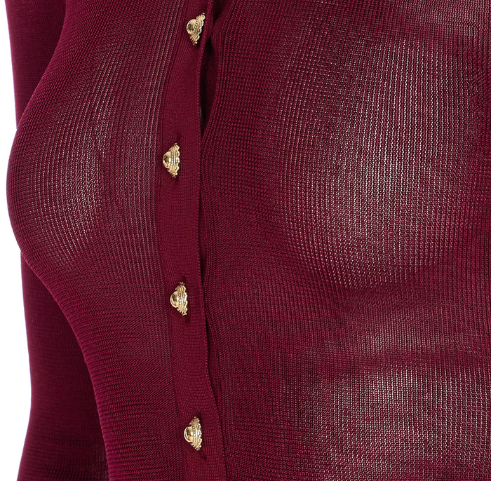 Self Portrait Top Red Viscose