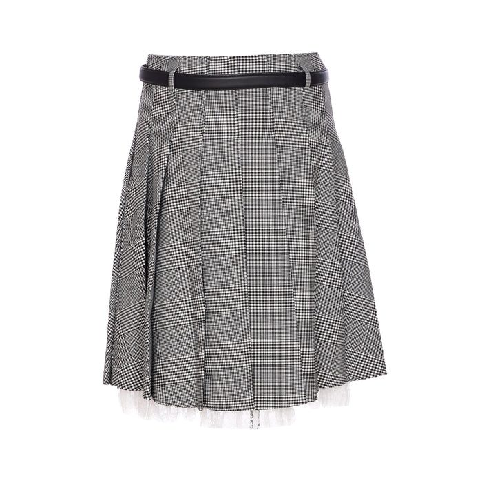 Self Portrait Skirts Grey Polyester