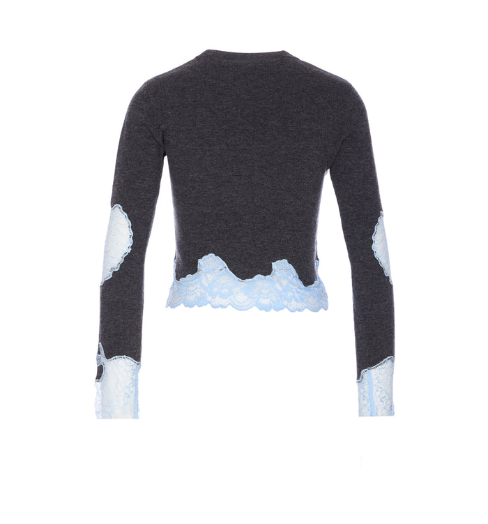 Self Portrait Sweaters Grey Wool