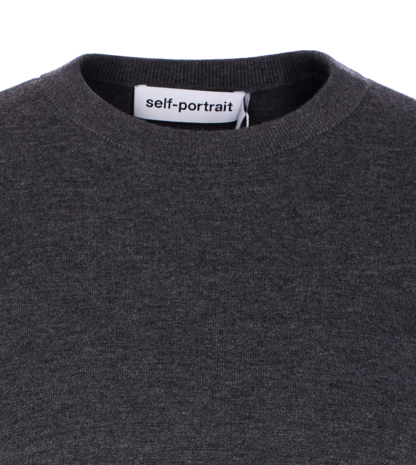 Self Portrait Sweaters Grey Wool