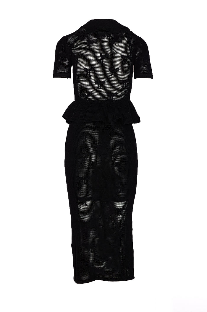 Self Portrait Dresses Black Cotton
