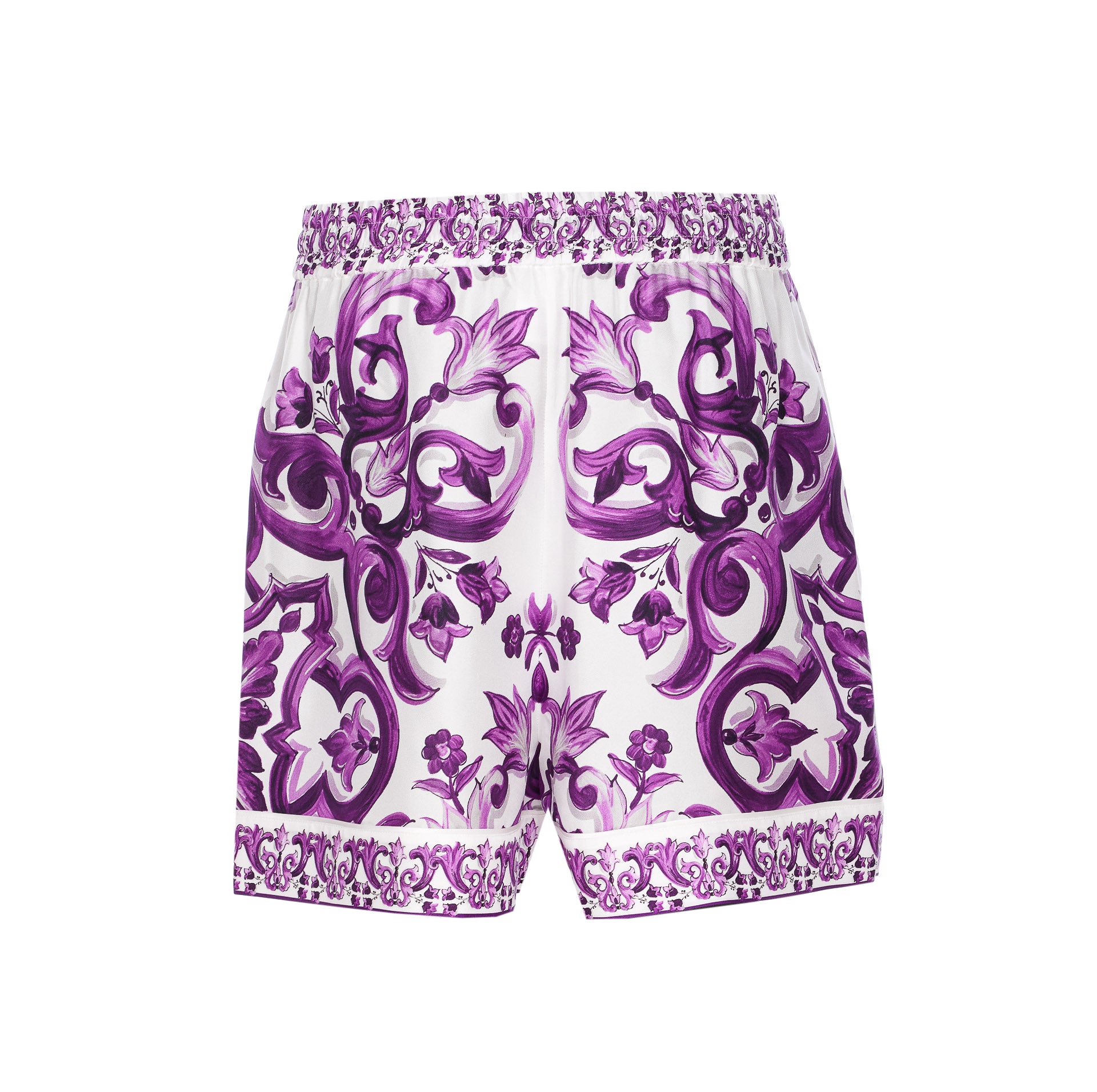 Dolce & Gabbana Shorts Purple Silk