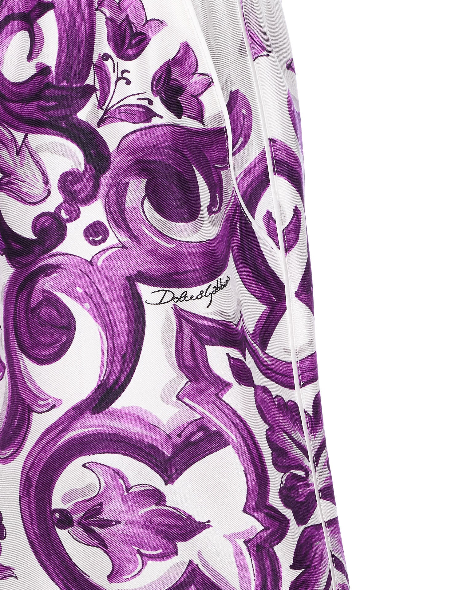 Dolce & Gabbana Shorts Purple Silk