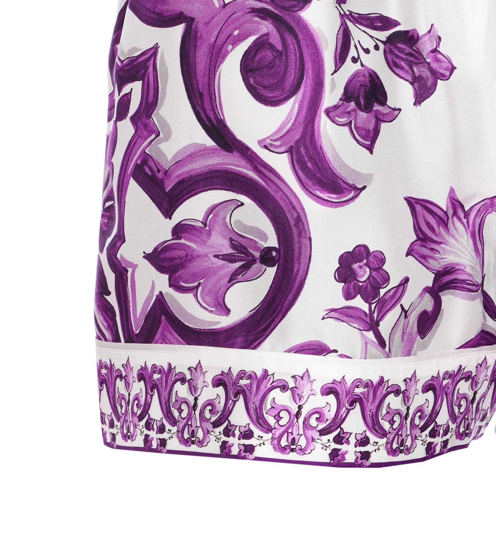 Dolce & Gabbana Shorts Purple Silk