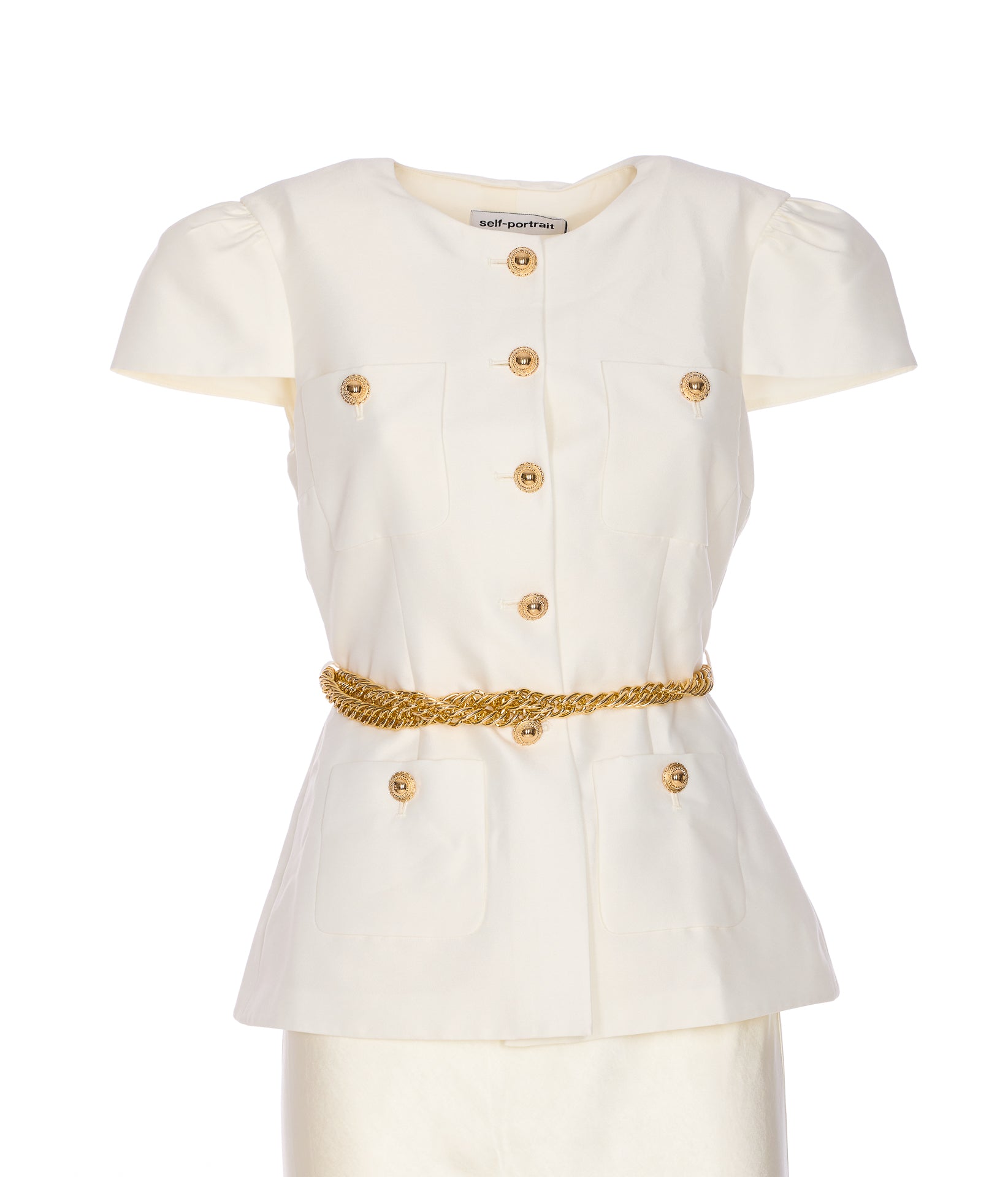 Self Portrait Dresses White Polyester
