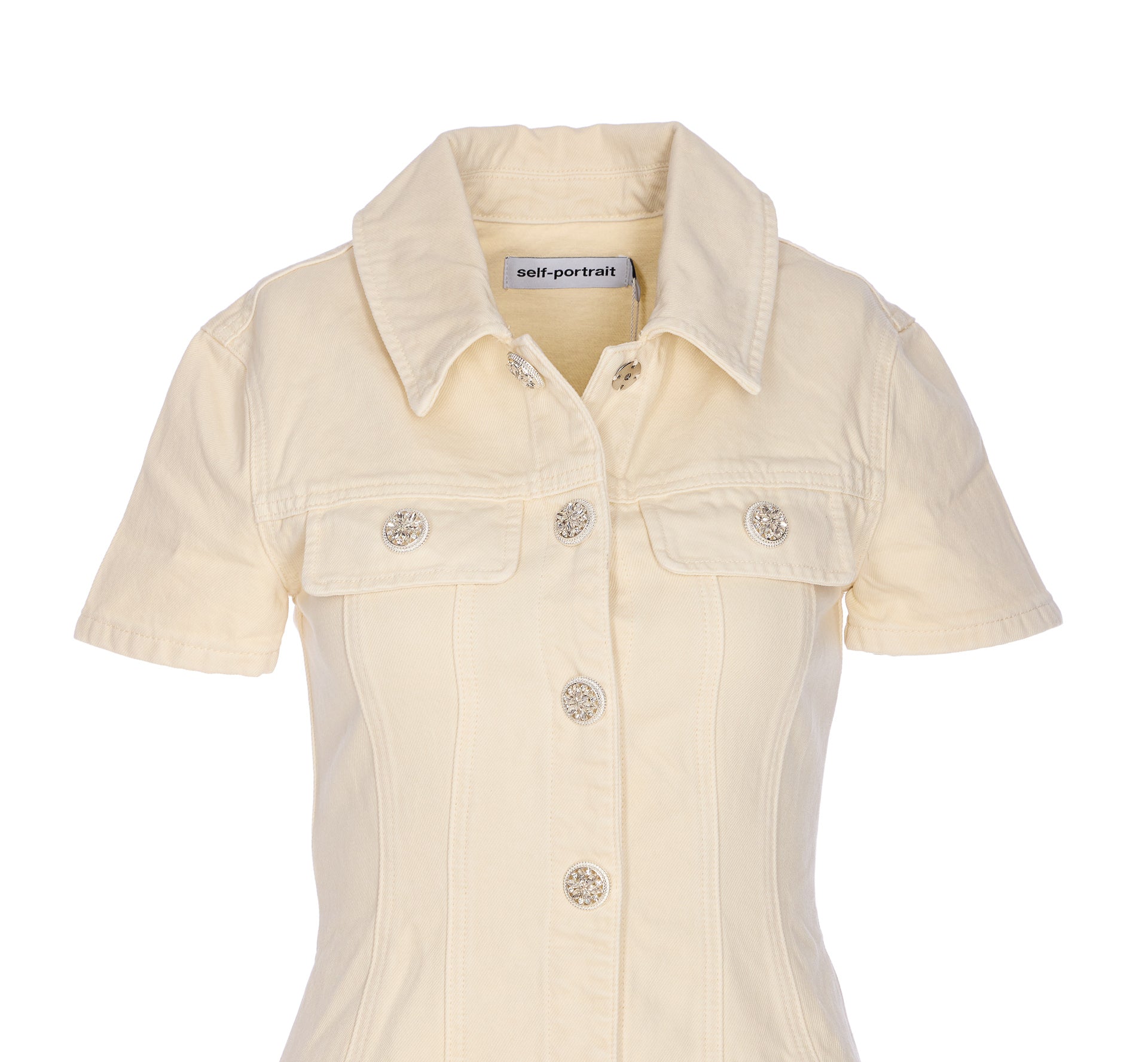 Self Portrait Dresses White Cotton