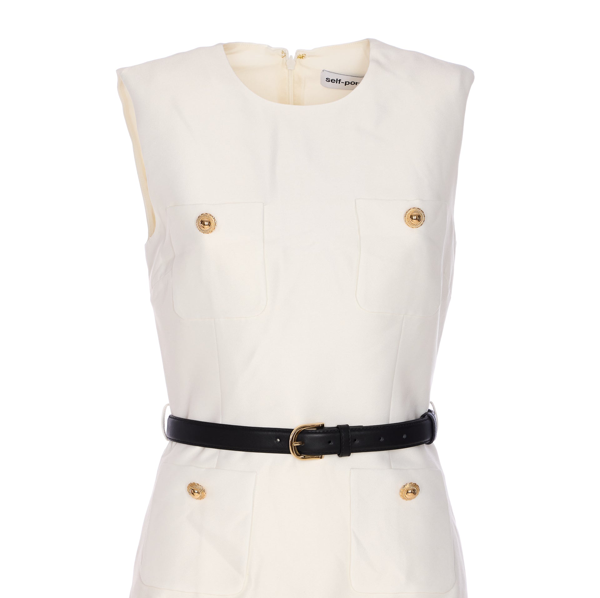 Self Portrait Dresses White Polyester