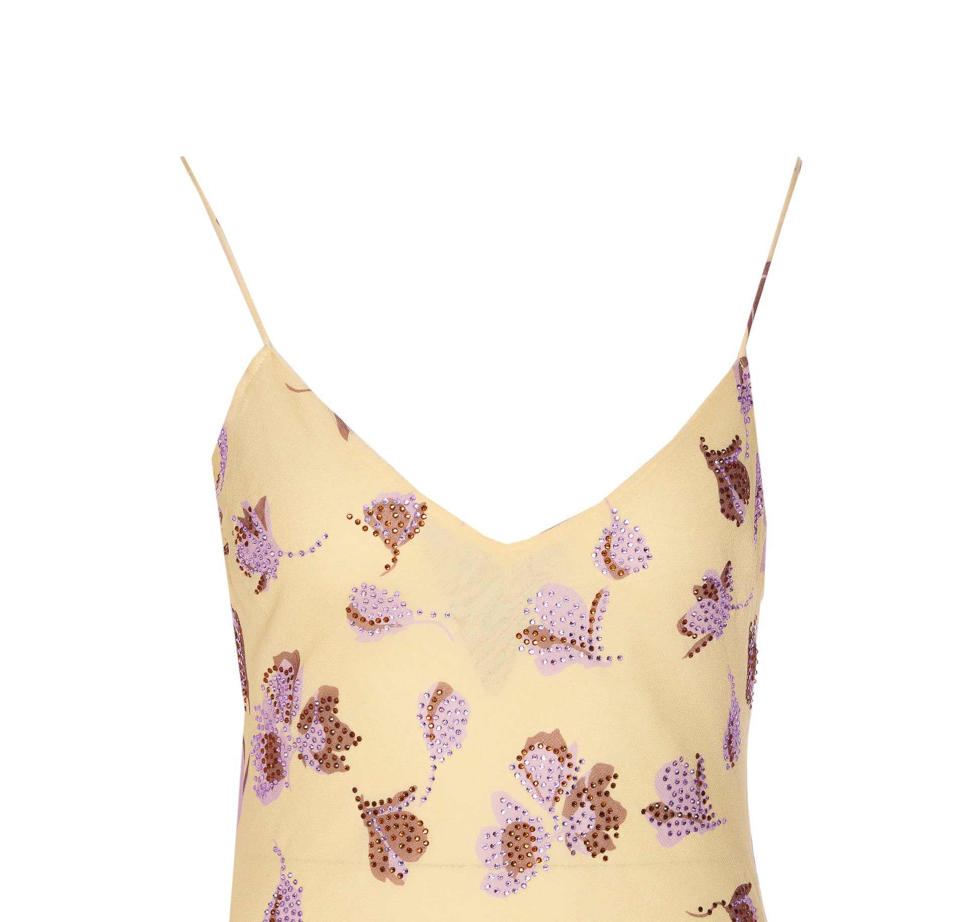 Self Portrait Dresses Yellow Viscose