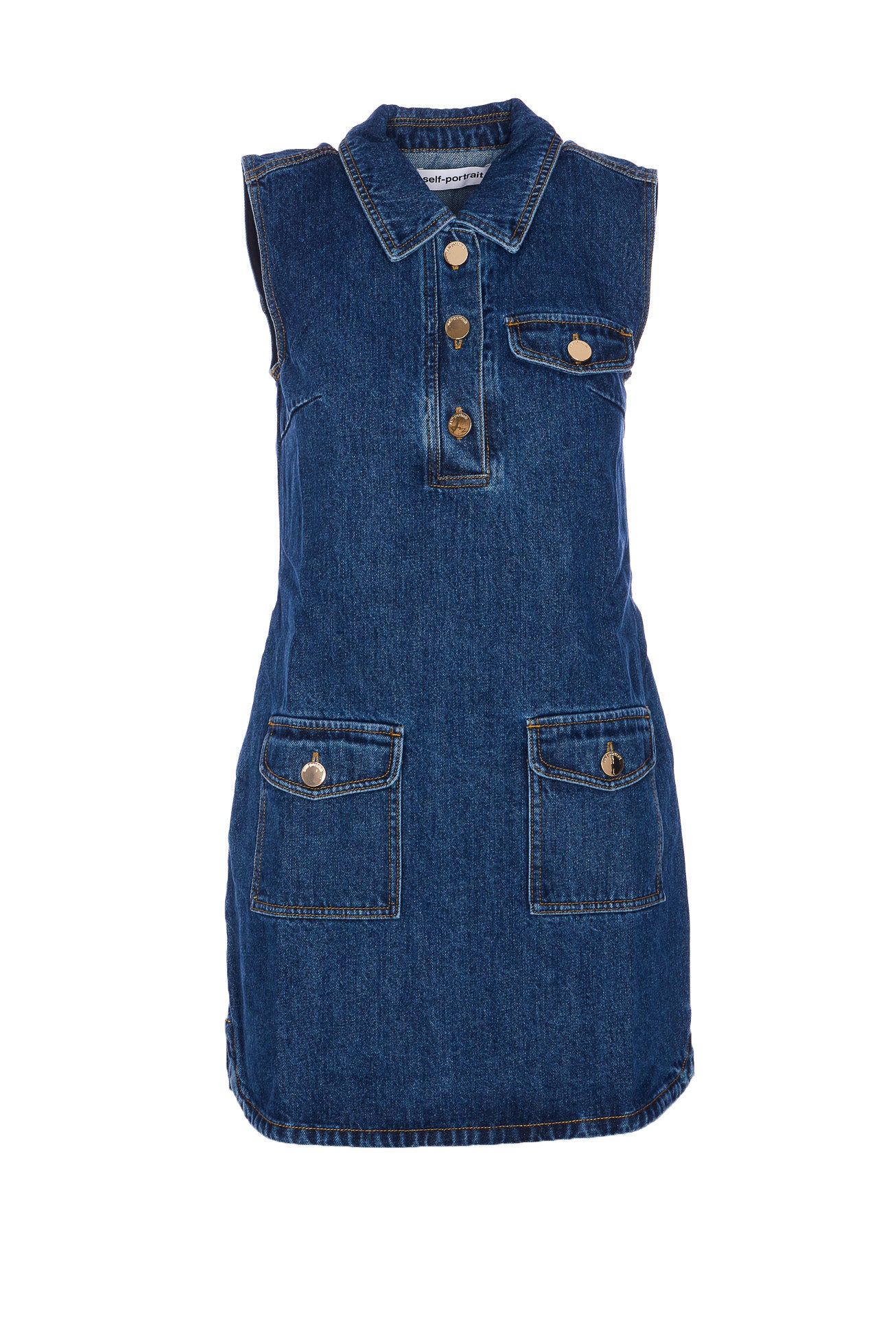 SELF PORTRAIT Dresses Blue Cotton