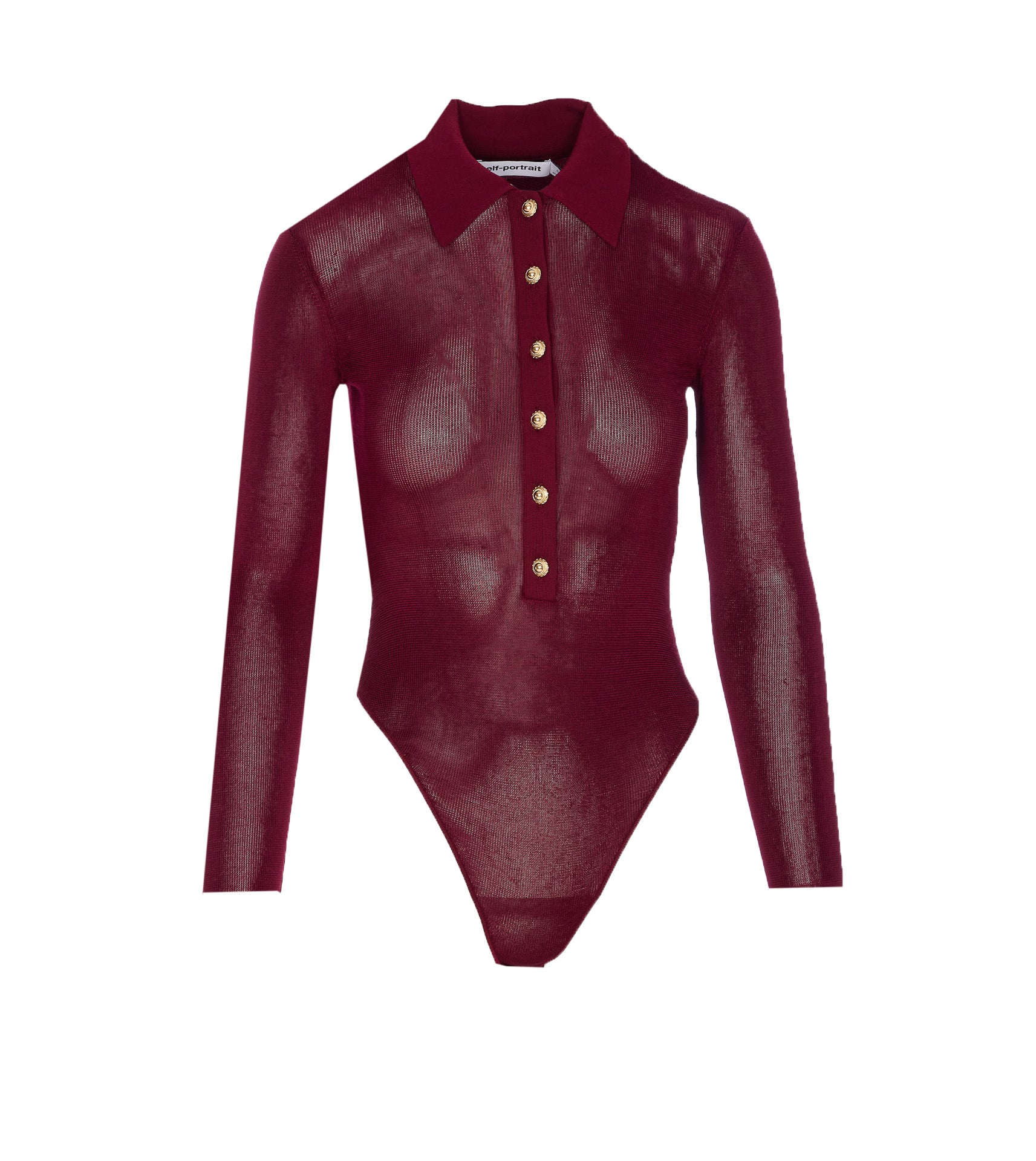 Self Portrait Top Red Viscose