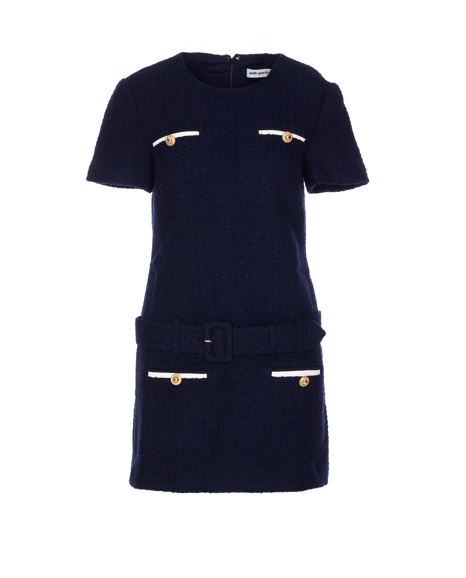 Self Portrait Dresses Blue Polyester