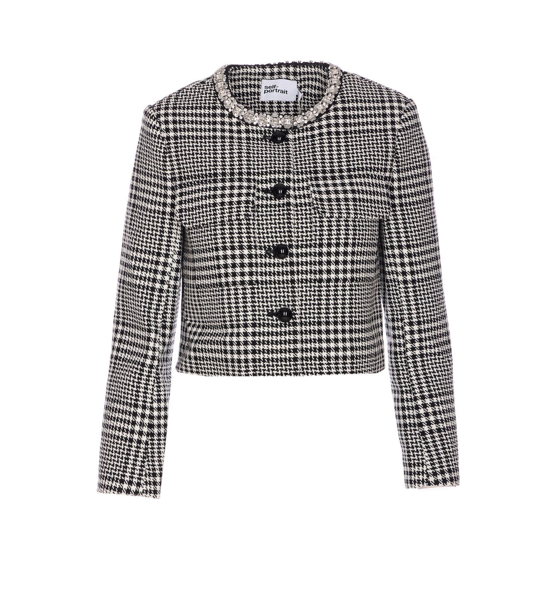 Self Portrait Jackets Grey Polyester
