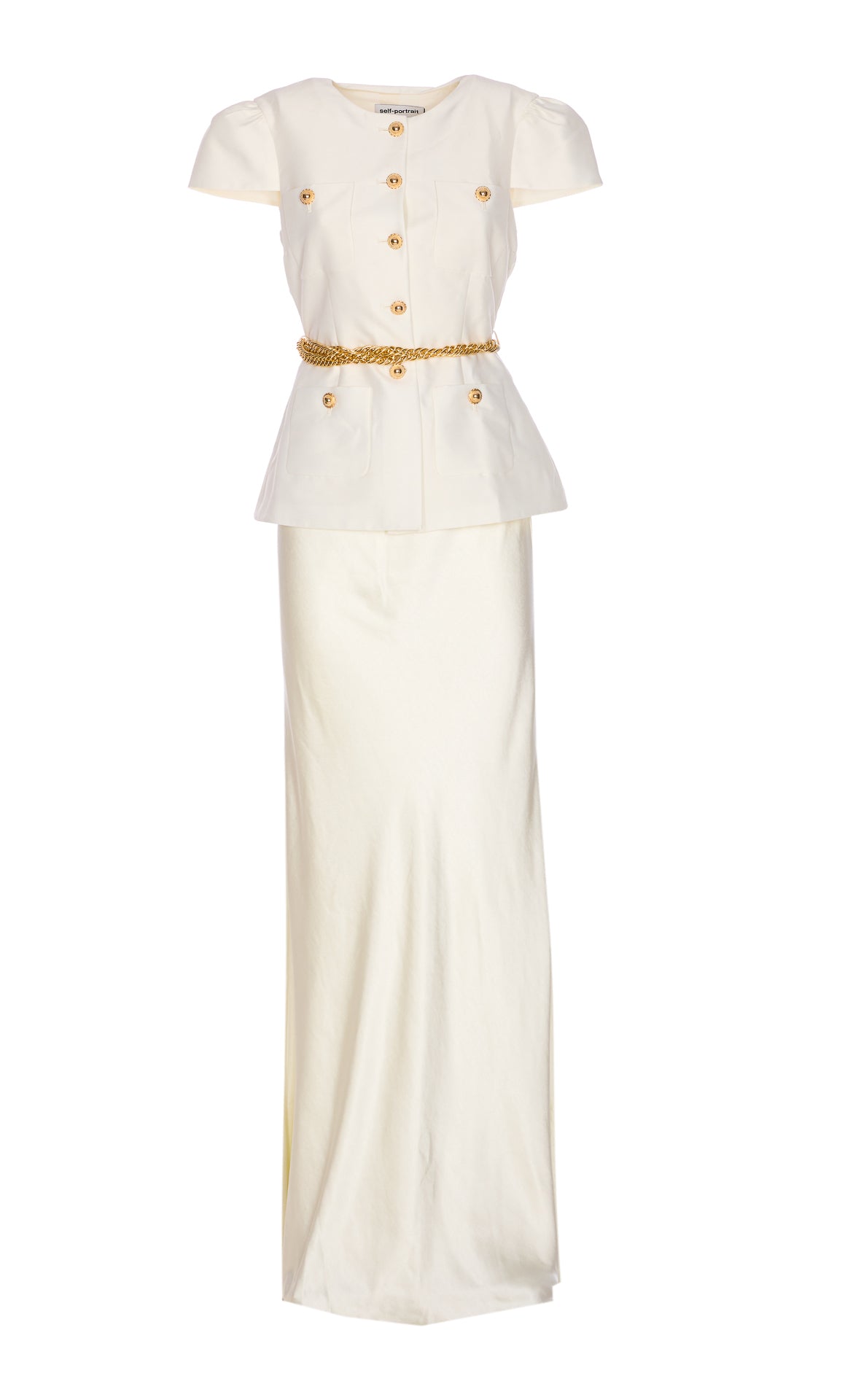Self Portrait Dresses White Polyester