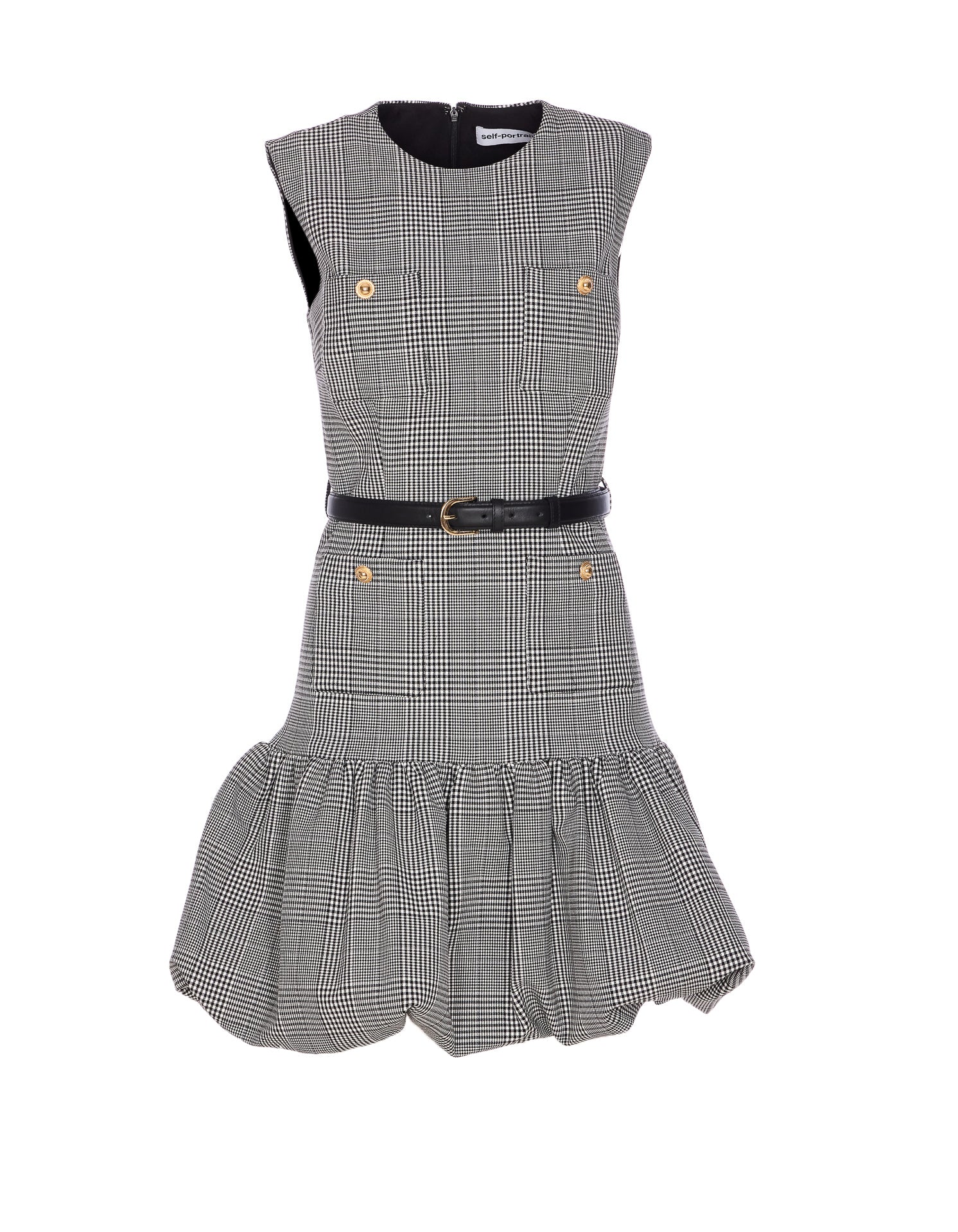 Self Portrait Dresses Grey Polyester