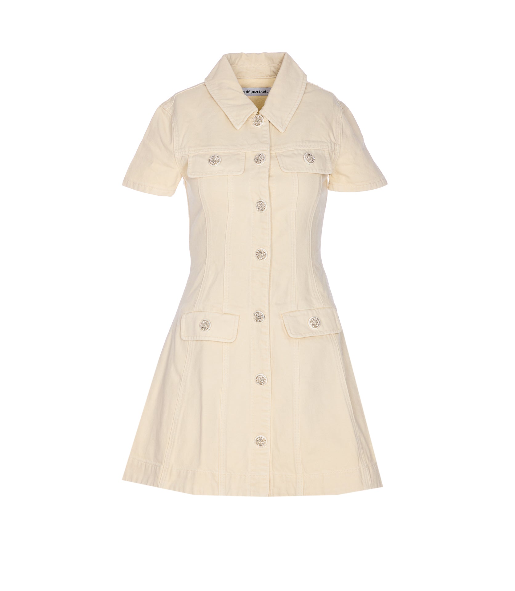 Self Portrait Dresses White Cotton