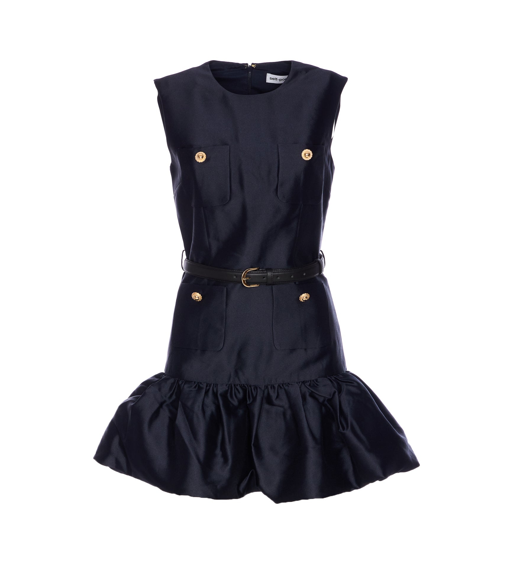 Self Portrait Dresses Blue Polyester