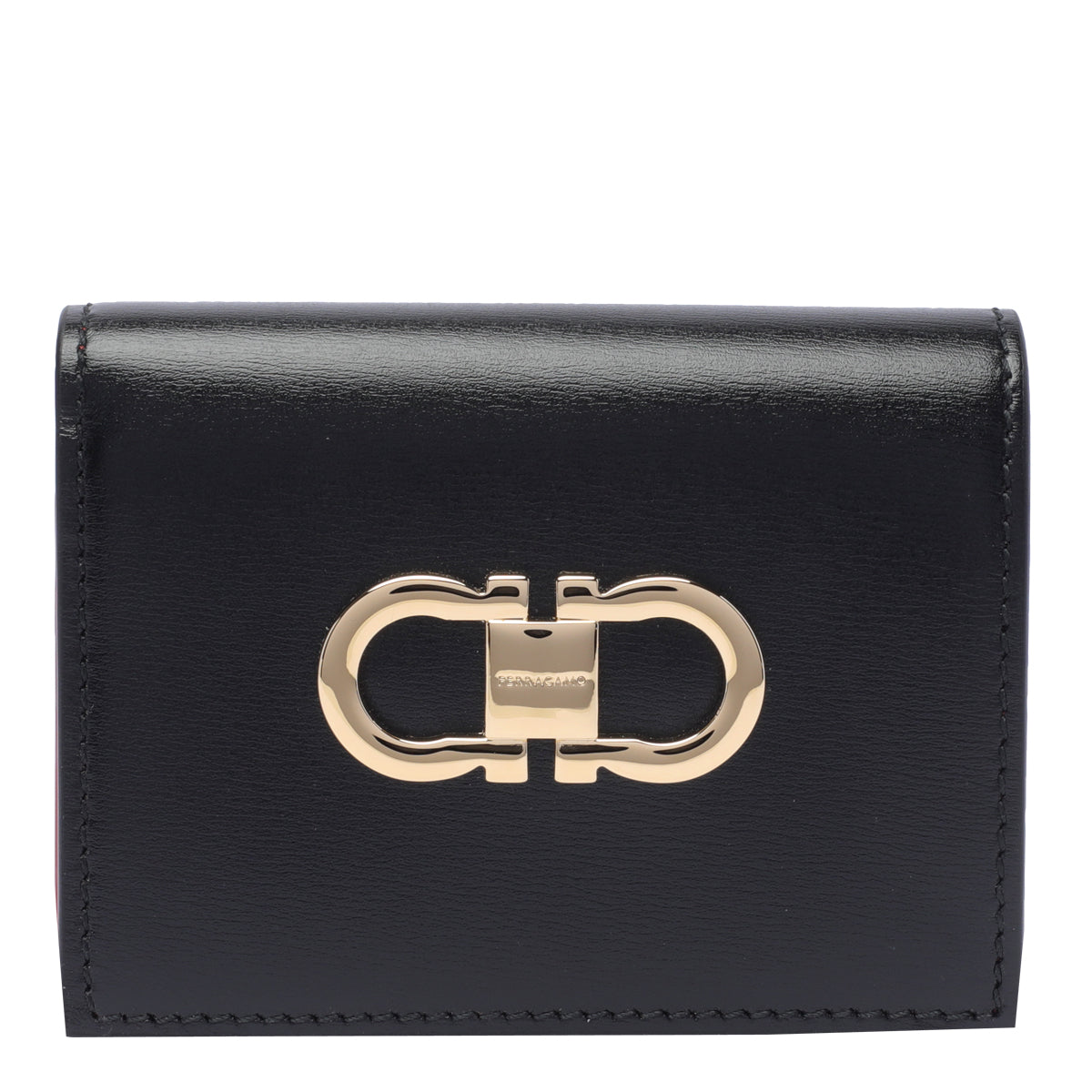 Ferragamo Wallets Black Calf Leather