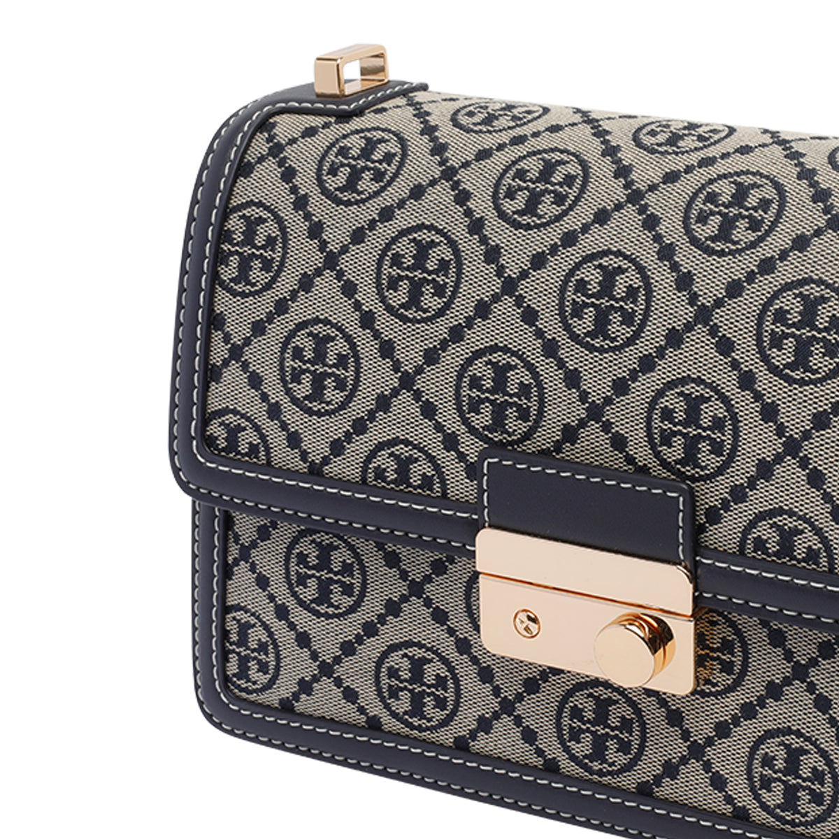 Tory Burch Bags Blue Fabric Leather Trim