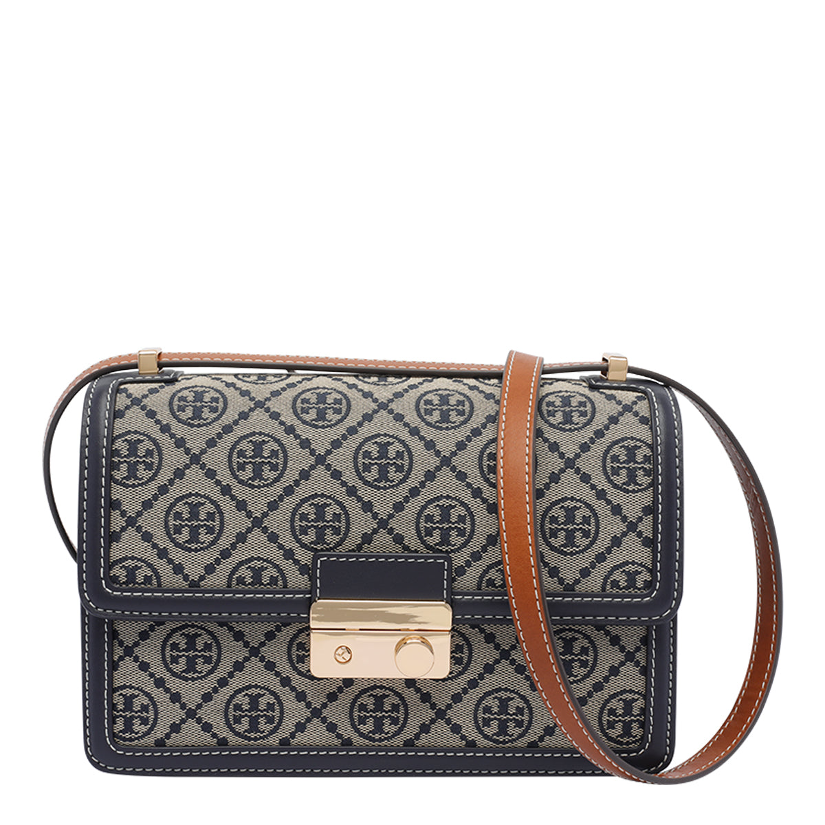 Tory Burch Bags Blue Fabric Leather Trim