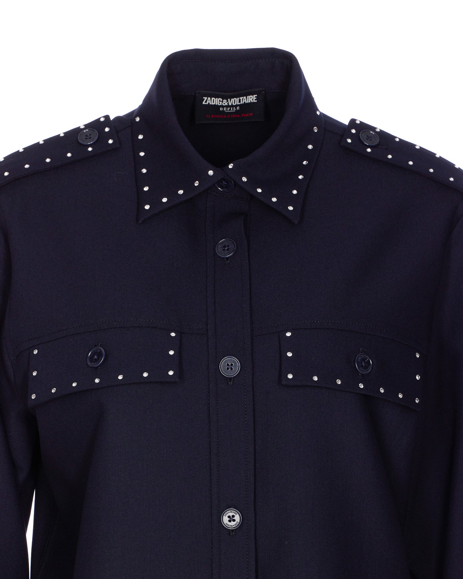 Zadig & Voltaire Shirts Blue Polyester