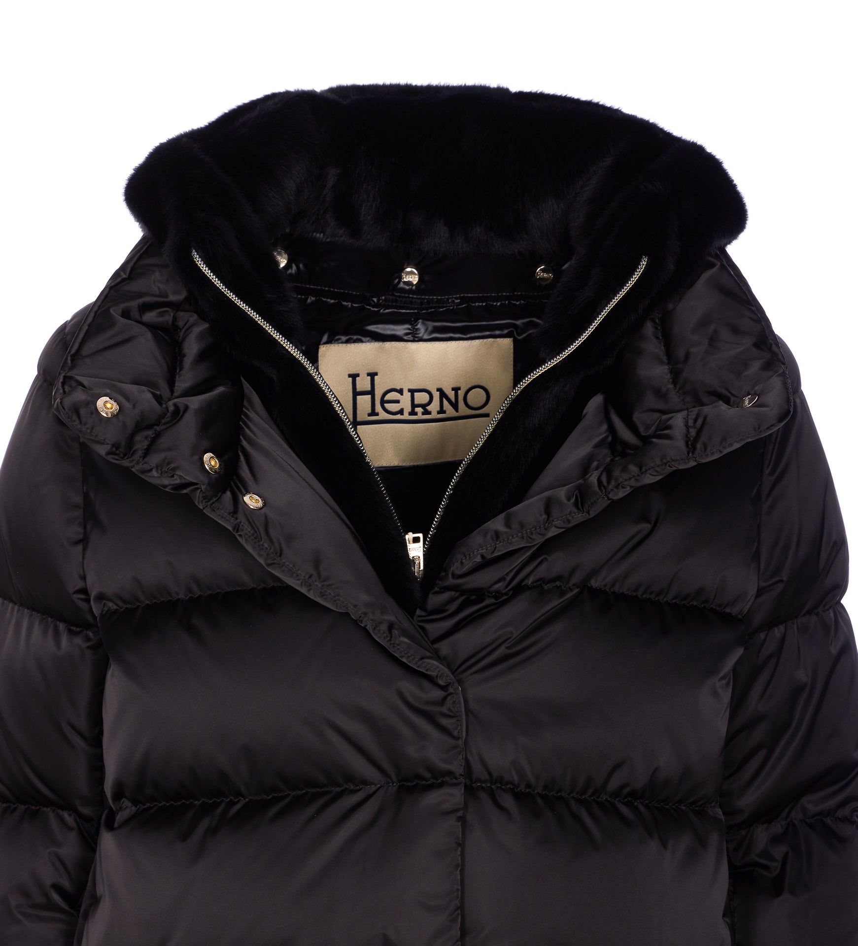 Herno Coats Black Polyester