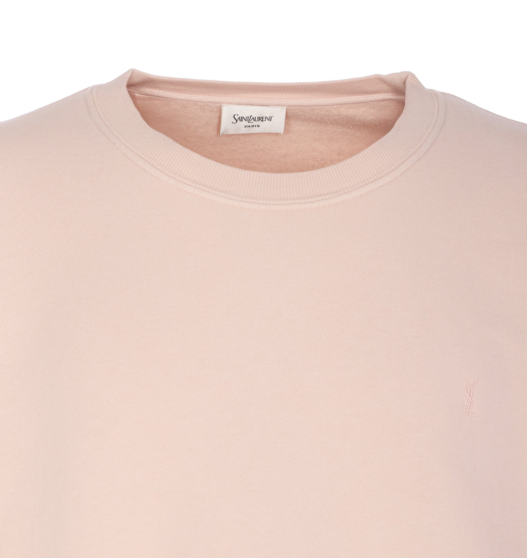 Saint Laurent Sweaters Pink Cotton