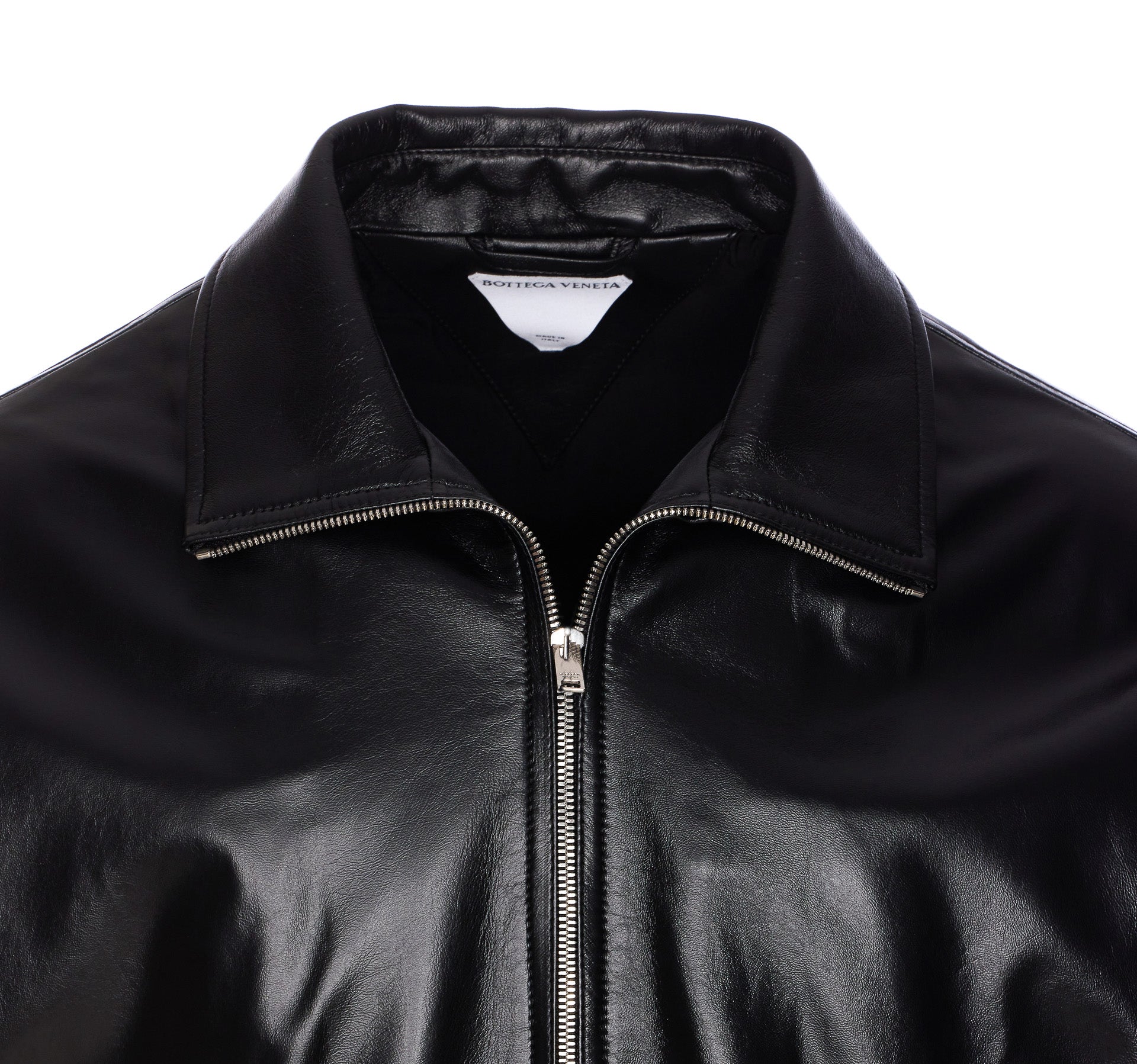 Bottega Veneta Jackets Black Genuine Leather