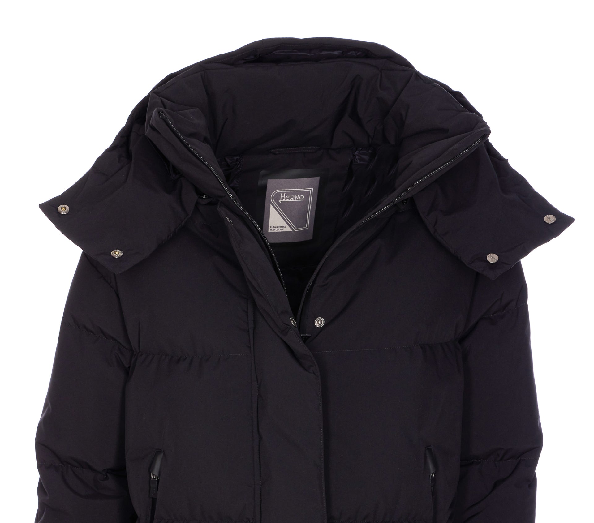 Herno Coats Black Polyester
