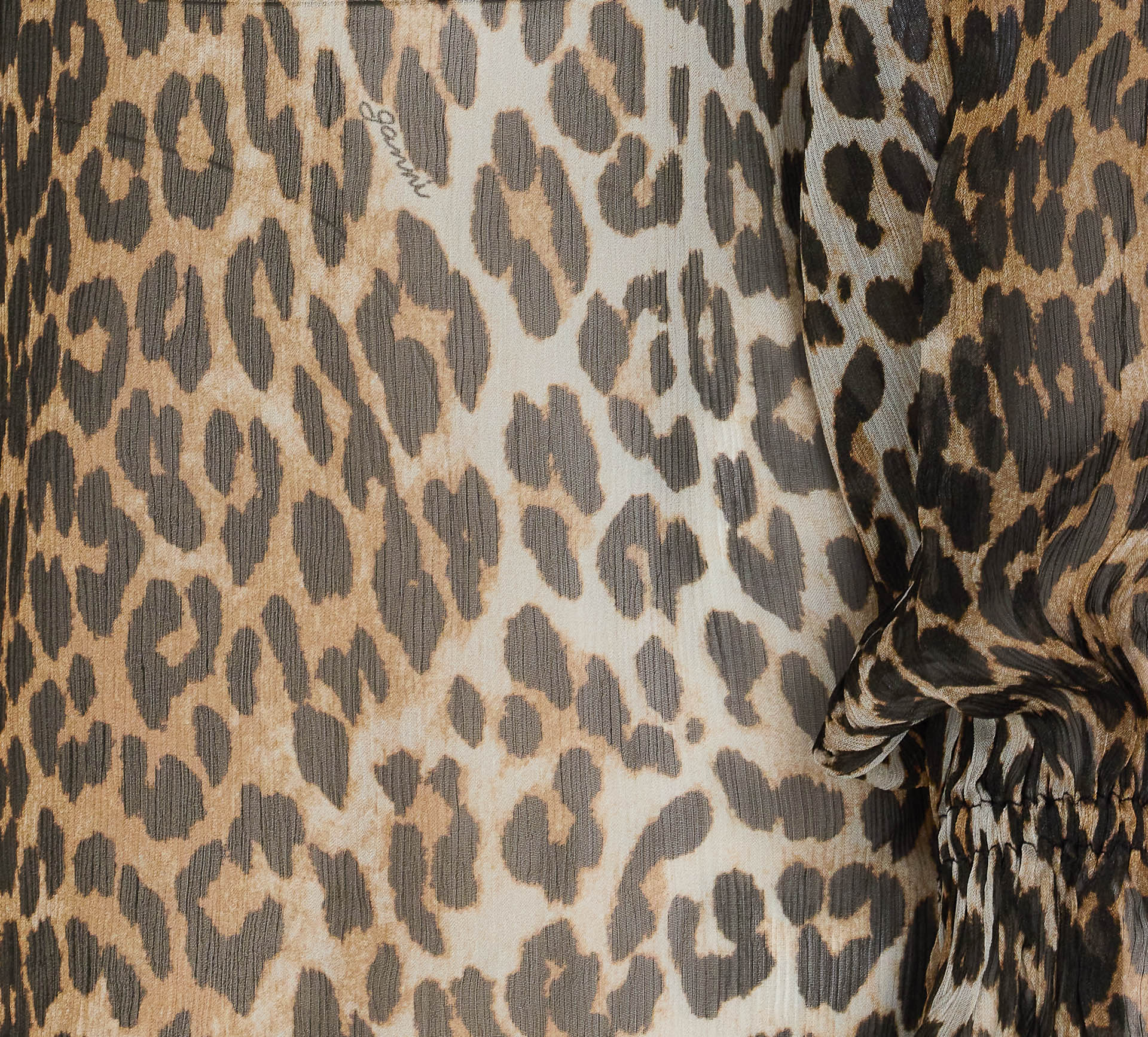Ganni Shirts Brown Viscose