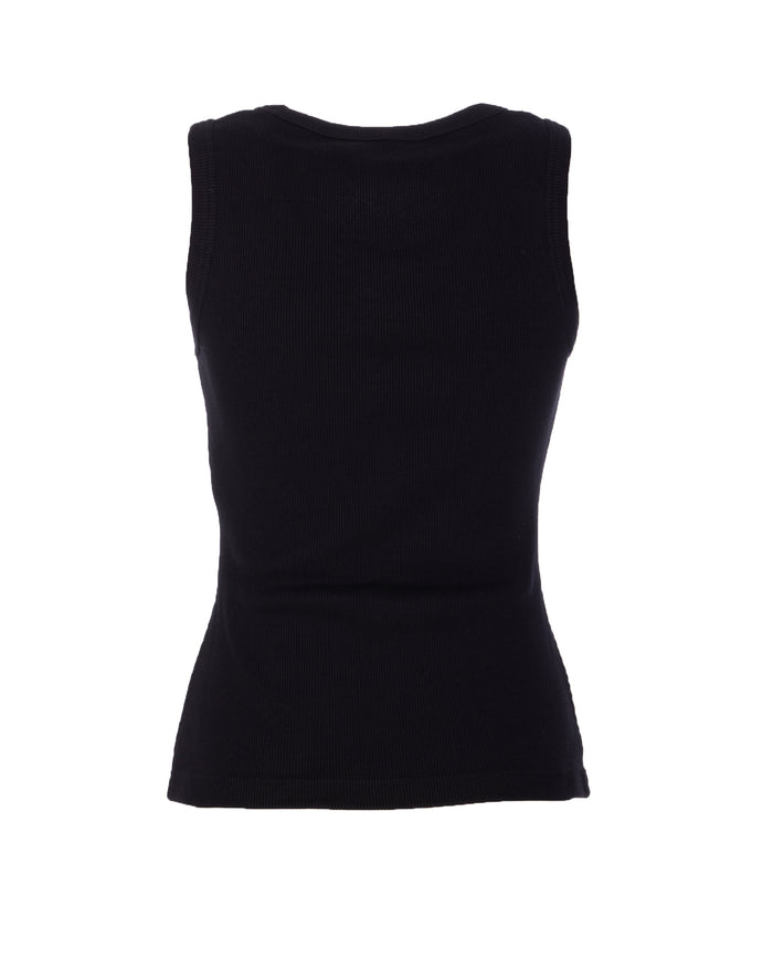 Alexander McQueen Top Black Cotton