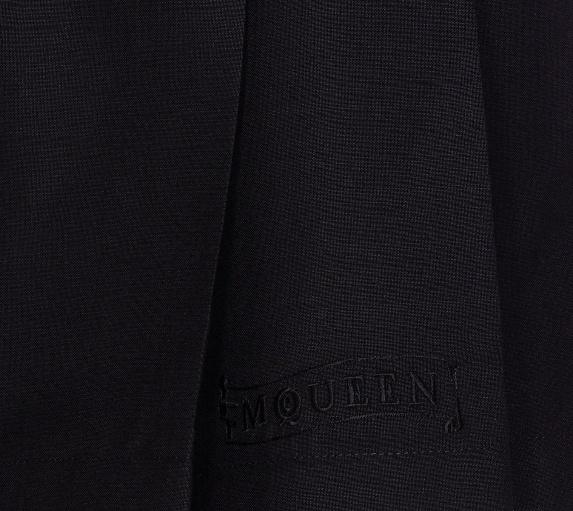 Alexander Mcqueen Shorts Black Wool