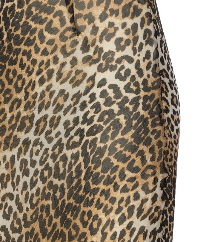GANNI Dresses Brown Viscose