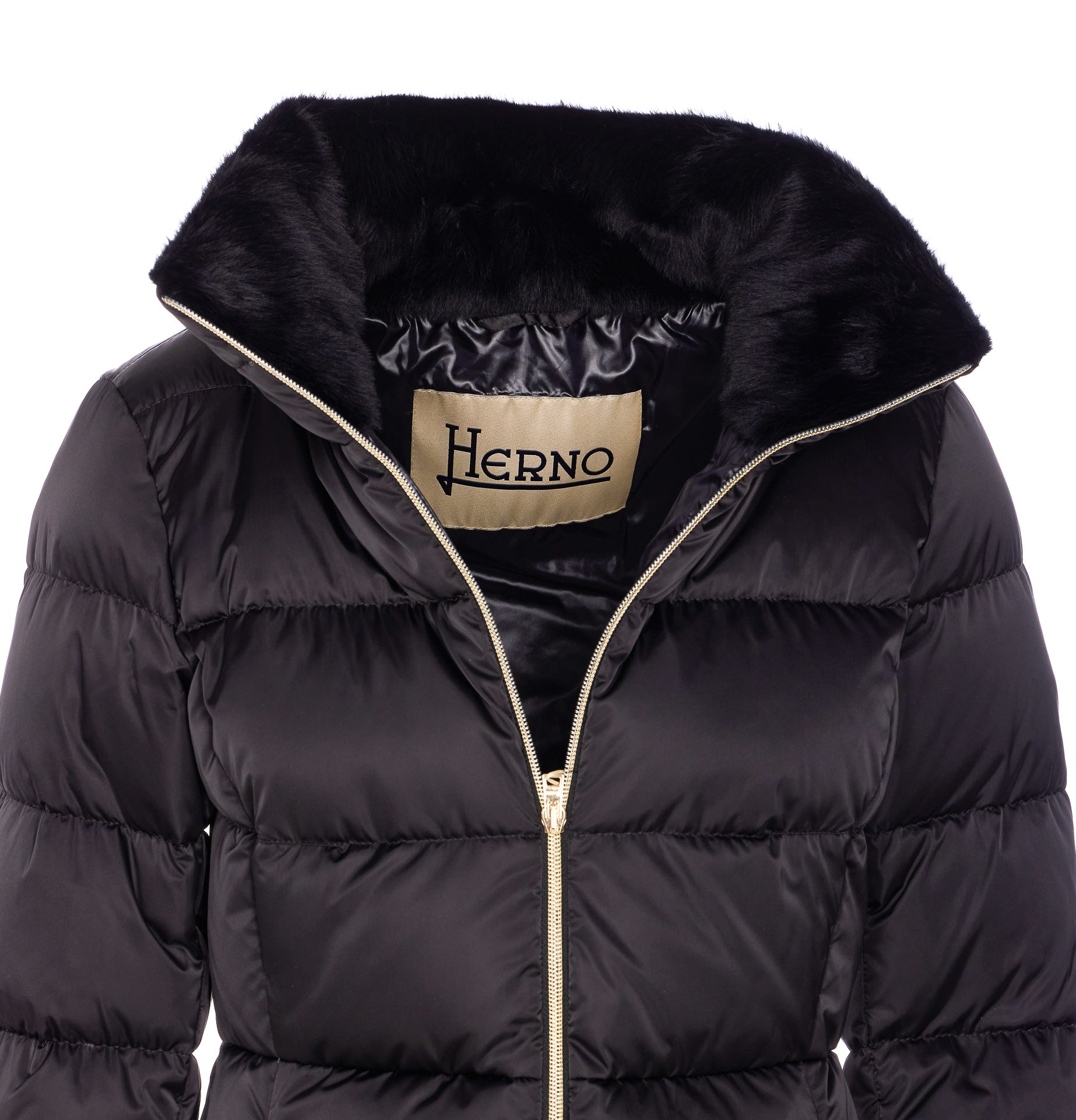 Herno Coats Black Polyester