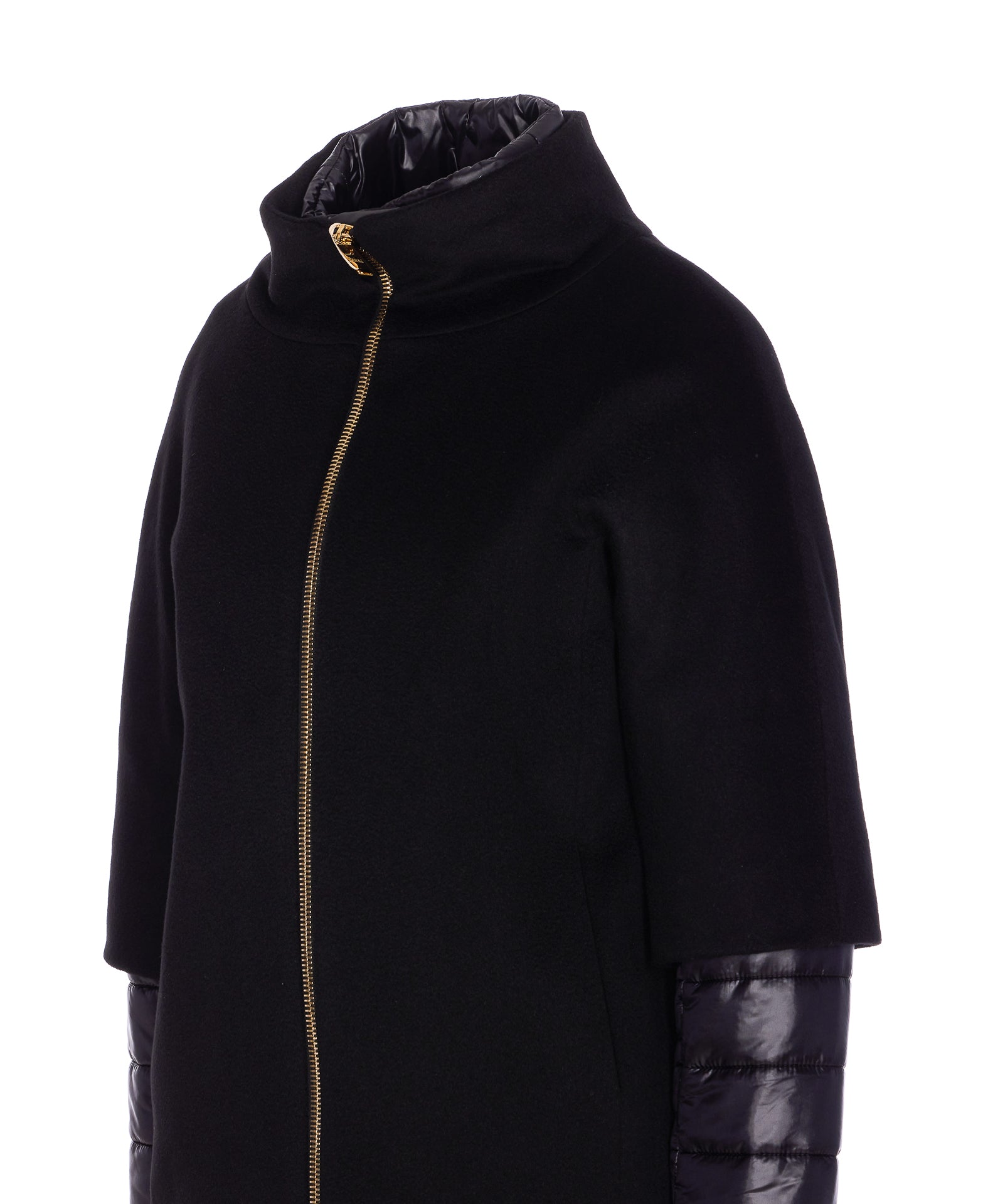 Herno Coats Black Virgin Wool