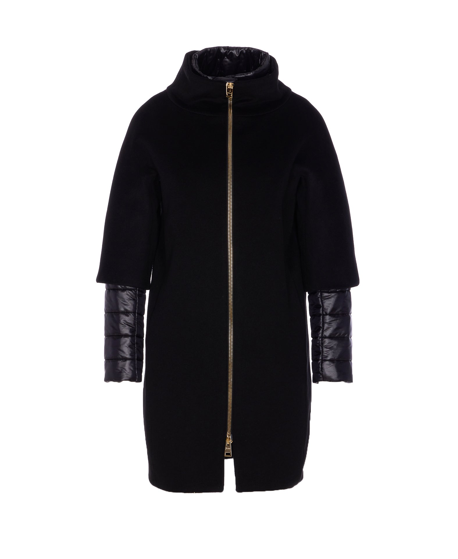 Herno Coats Black Virgin Wool