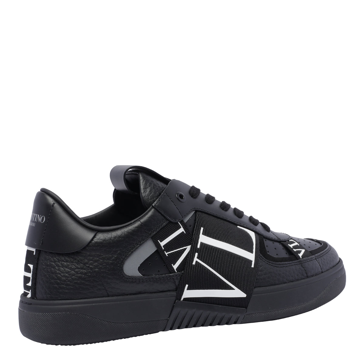 Valentino Garavani Sneakers Black Calf Leather/rubber Sole