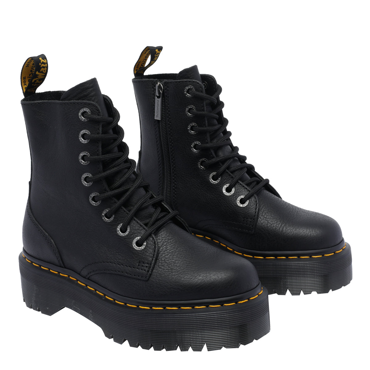 Dr Martens Boots Black Calf Leather/rubber Sole