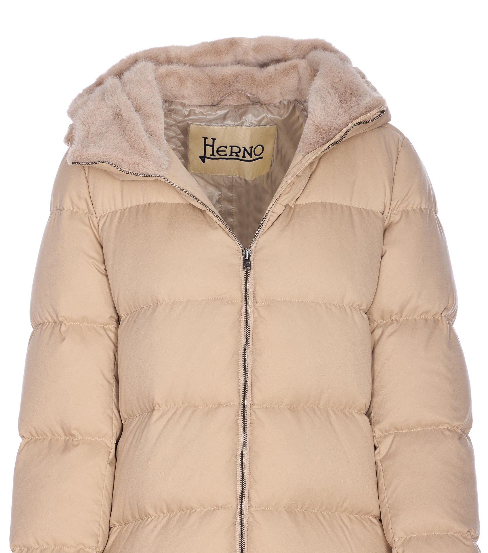 Herno Coats Beige Polyester