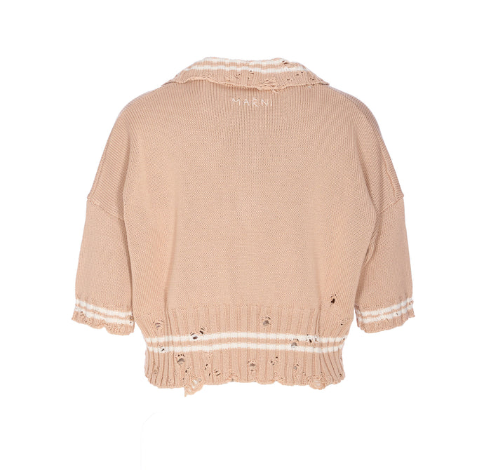 Marni Sweaters Pink Cotton