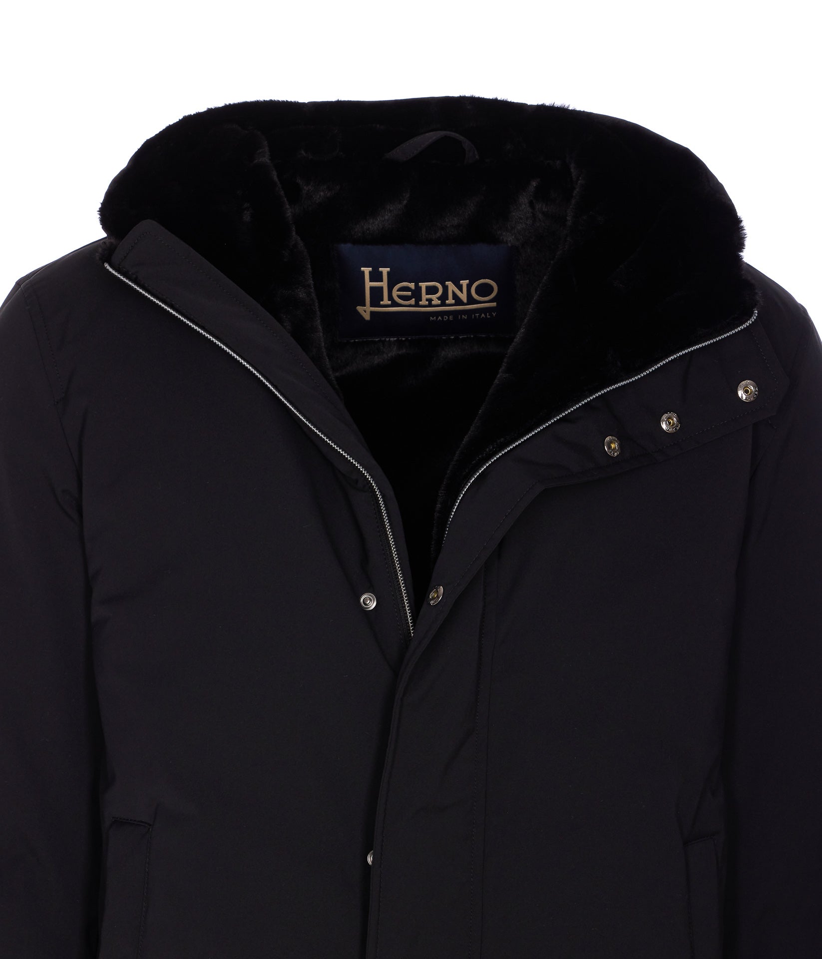 Herno Coats Black Polyester