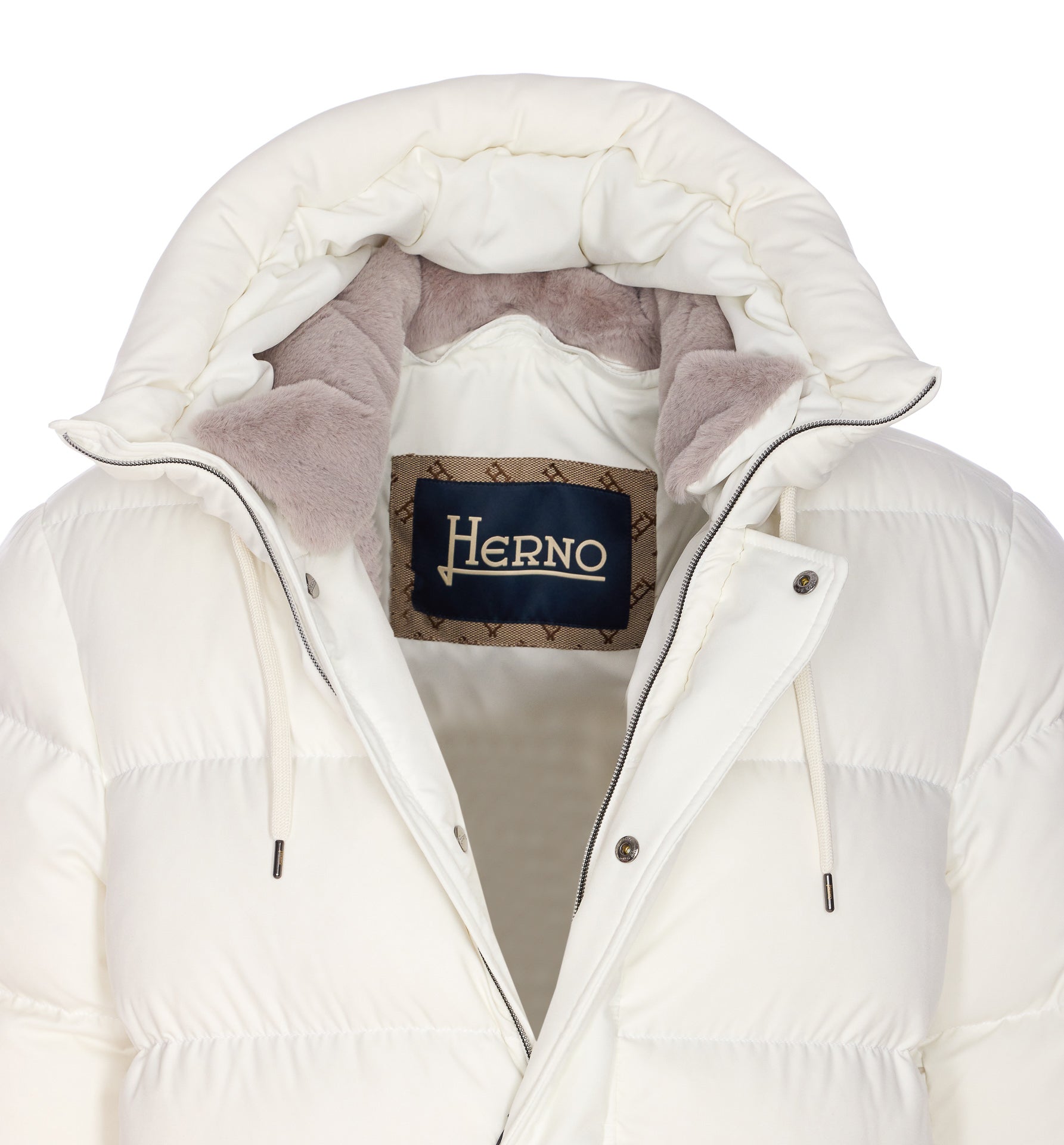 Herno Coats White Polyester