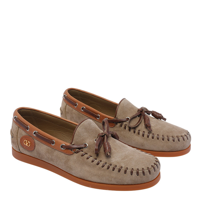Valentino Garavani Flat shoes Brown Calf Leather Rubber Sole