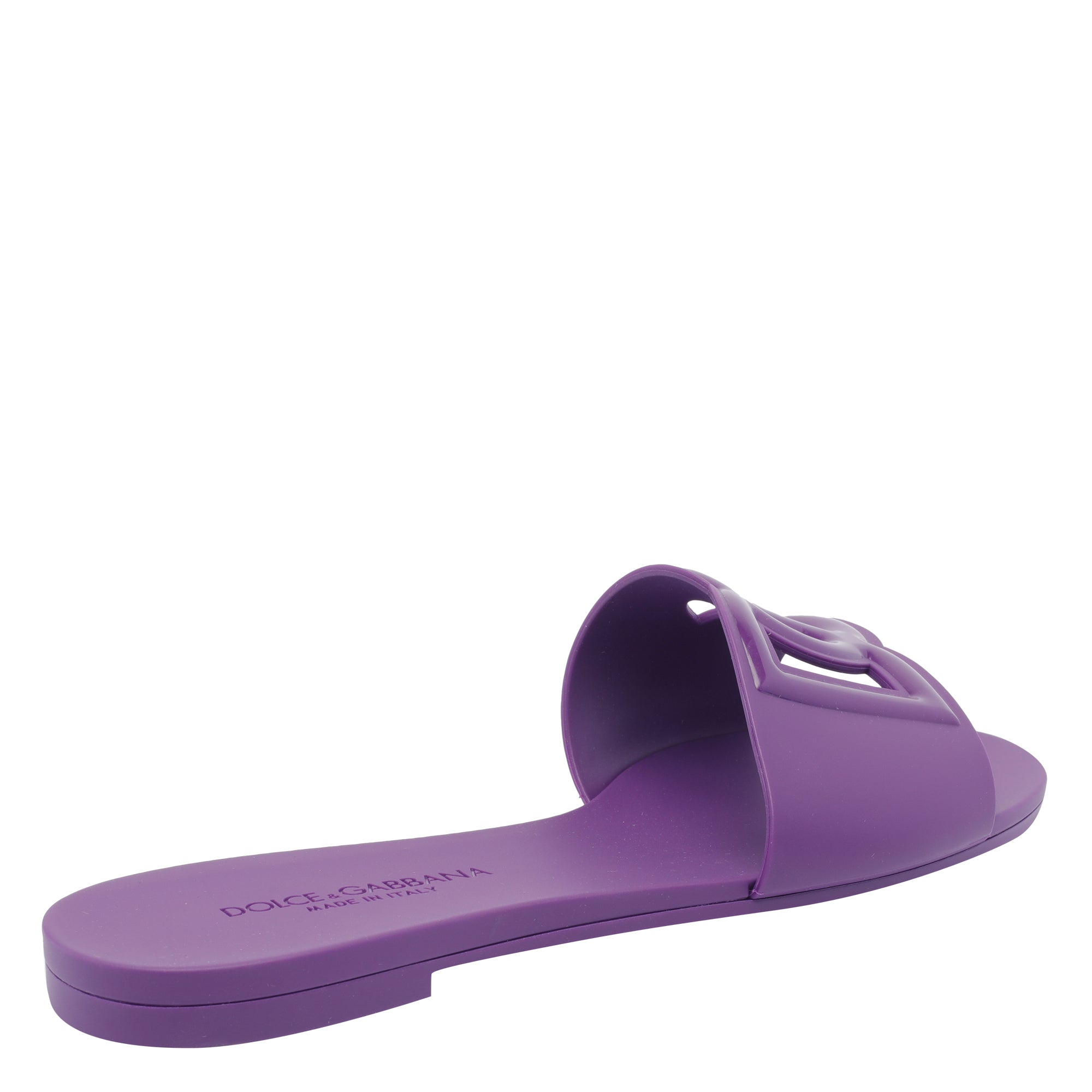 Dolce & Gabbana Sandals Purple Rubber Sole