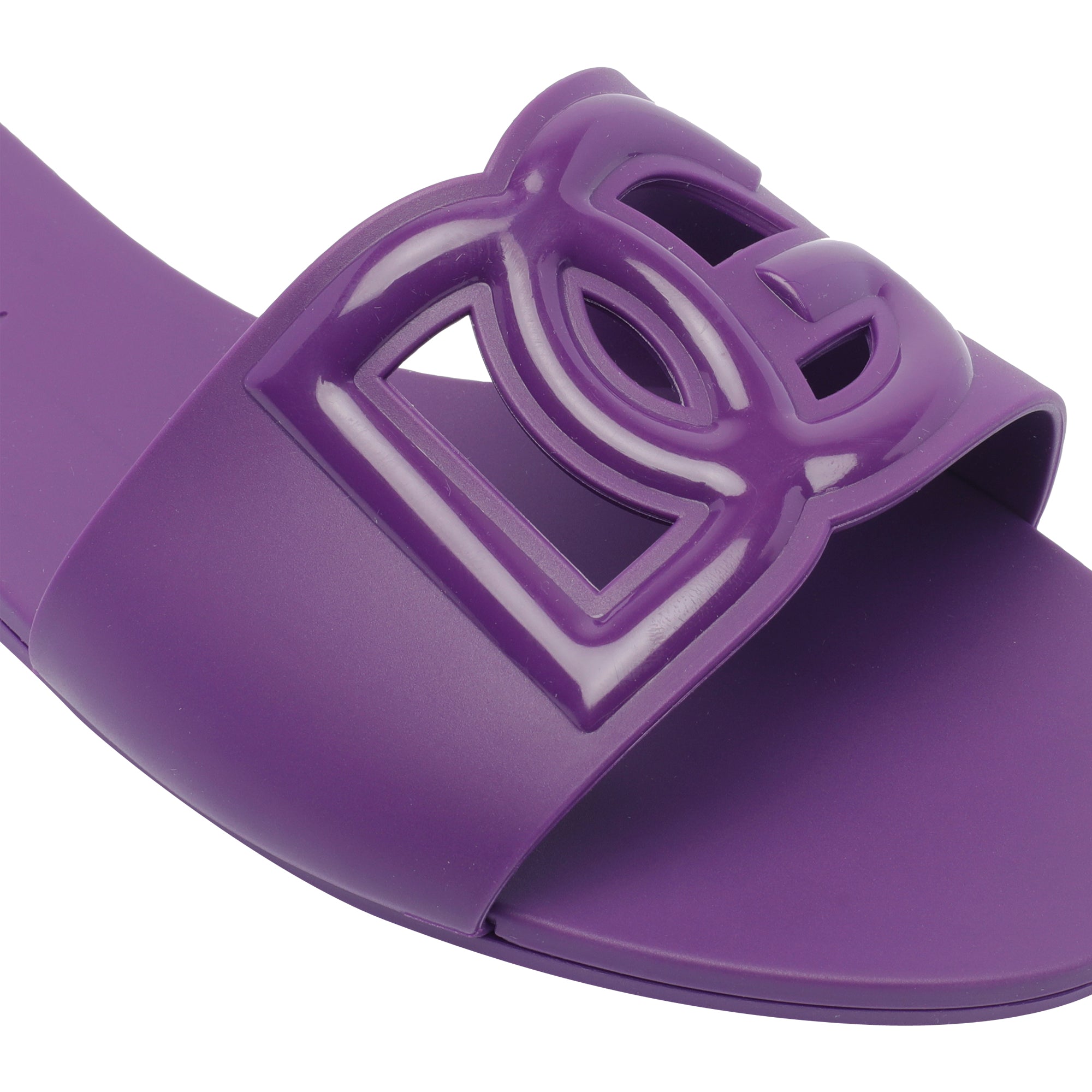 Dolce & Gabbana Sandals Purple Rubber Sole