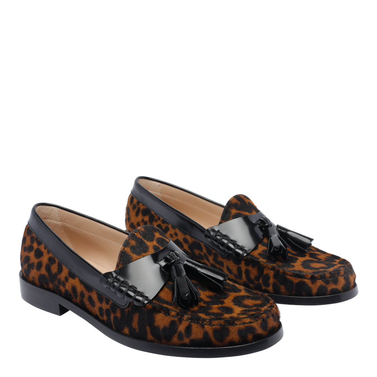 Stuart Weitzman Flat Shoes Brown Calf Leather