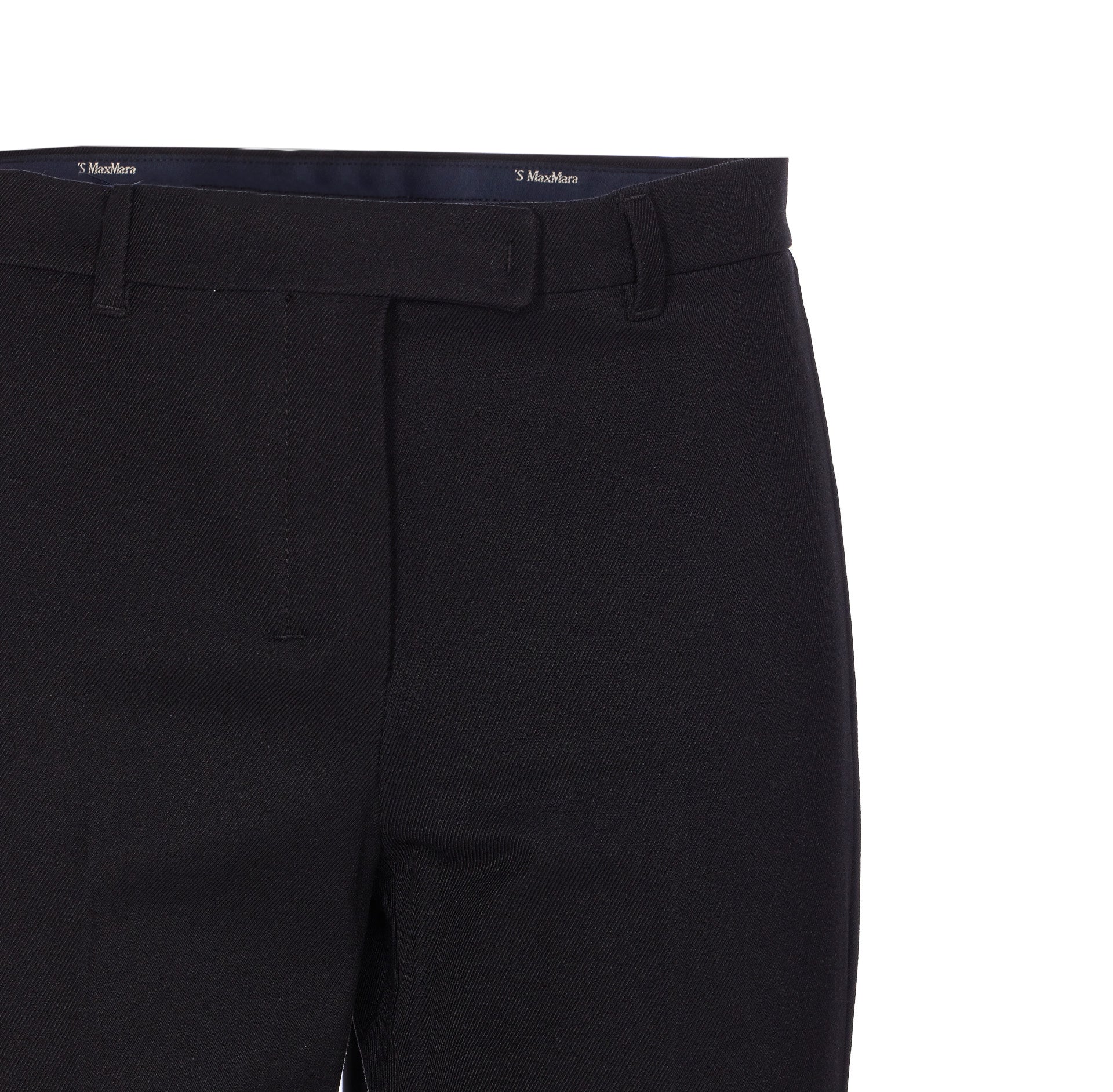 S Max Mara Trousers Black Cotton