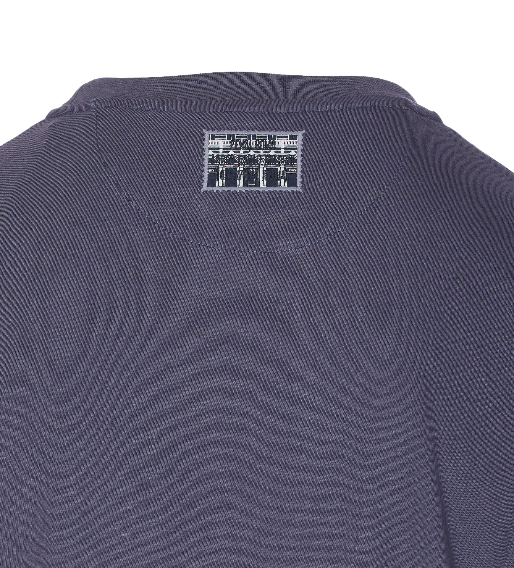 Fendi T-Shirts And Polos Blue Cotton